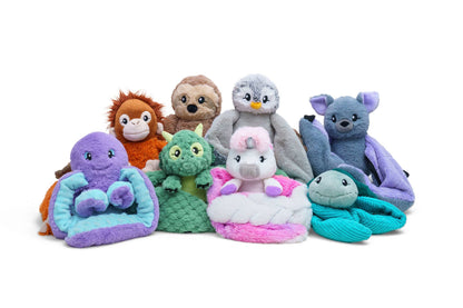 Hugimals Hugaround Indigo Weighted Octopus Plush