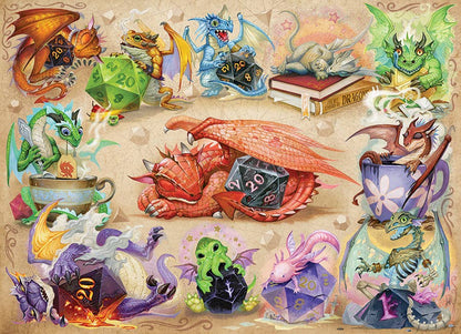 D20 Dragons by Jacob Walker - 500 Piece Puzzle
