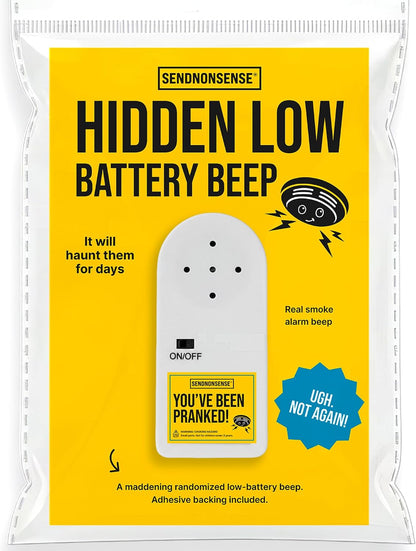 Hidden Low Battery Beep – Realistic Beeping Prank Device