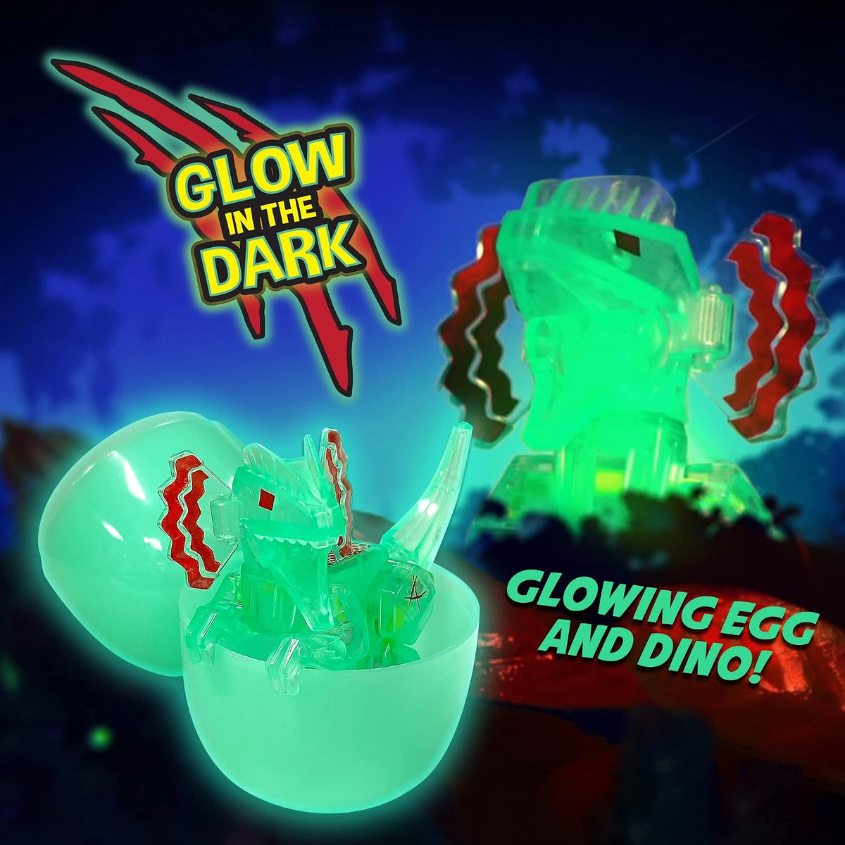 Stikbot Dino Egg- Glow in the Dark