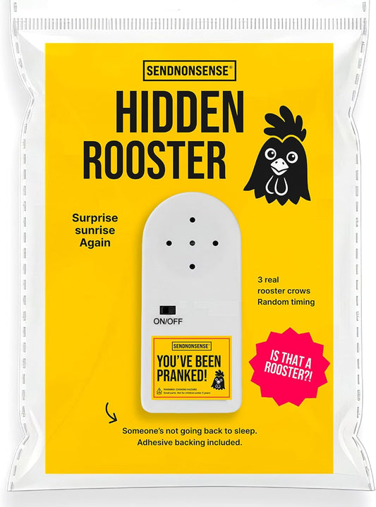 Hidden Rooster Prank Device – Realistic Crowing Gag Gift