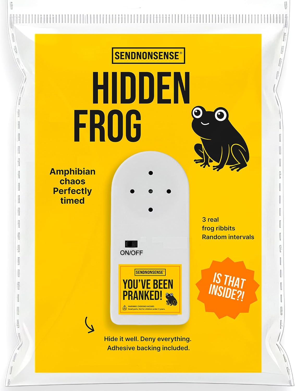 Hidden Frog Prank Device – Realistic Croaking Gag Gift