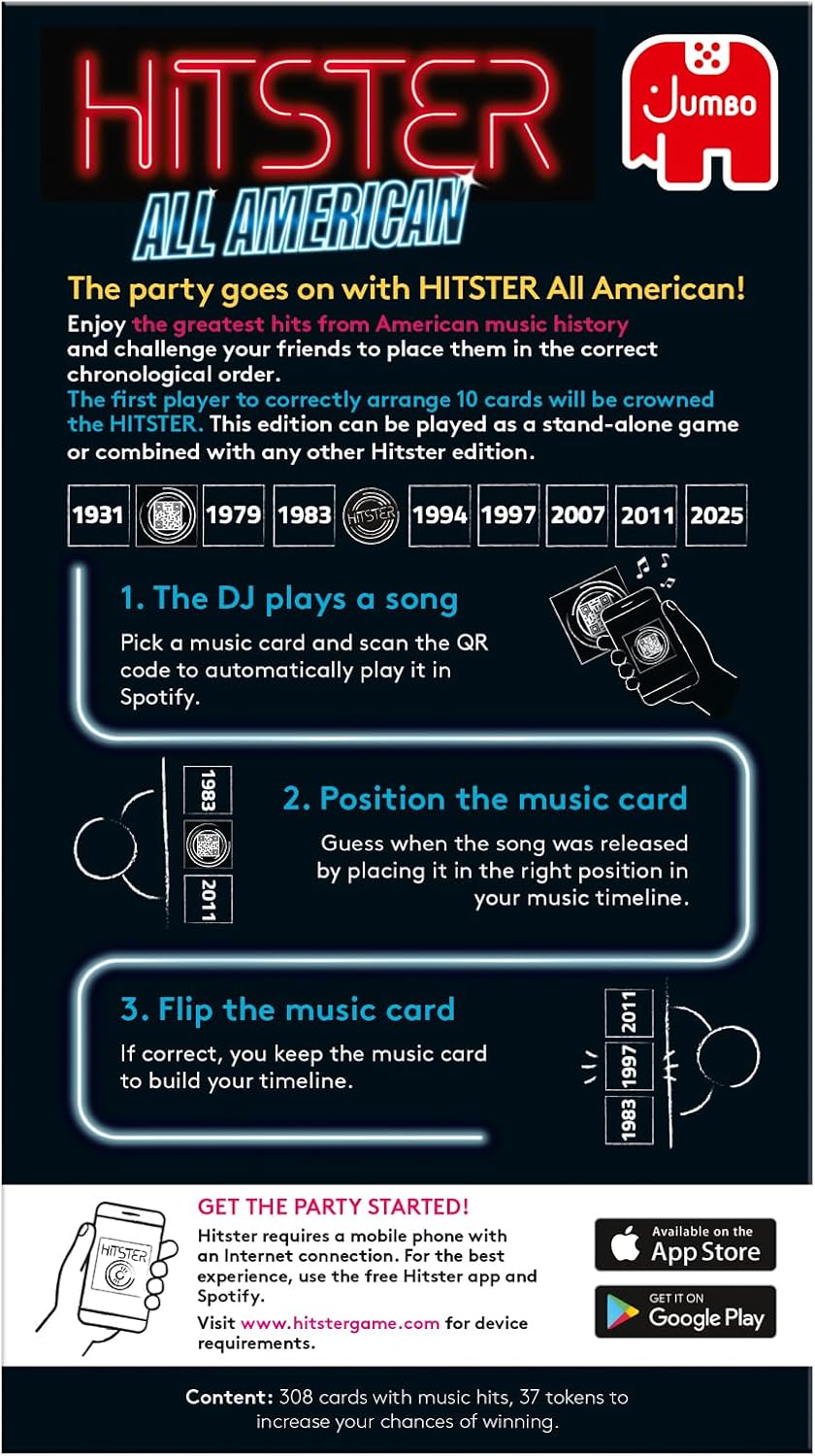 Hitster -  All American - The Music Party Game
