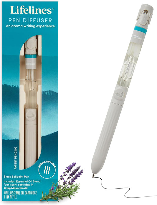 Lifelines Pen Diffuser with 4-Scent Cartridge in Crisp Mountain Air