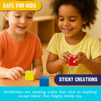 StikiKubes Jumbo 3-Pack (Red, Yellow, Blue)