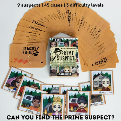 Prime Suspect Logic Game -AT THE CAMPGROUND