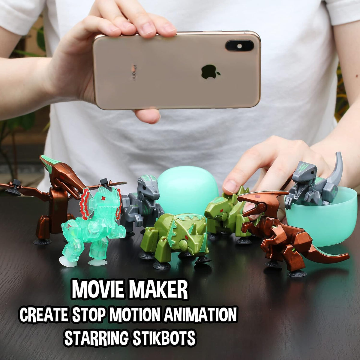 Stikbot Dino Egg- Glow in the Dark