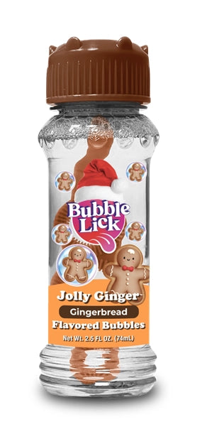 Bubblelick Jolly Ginger Bubbles, Holiday, Stocking Stuffer