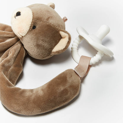 Cubby the Bear Silly Buddy | Baby Pacifier Holder