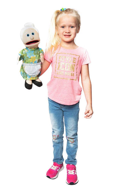 Silly Puppets Granny, Peach Skin (14")