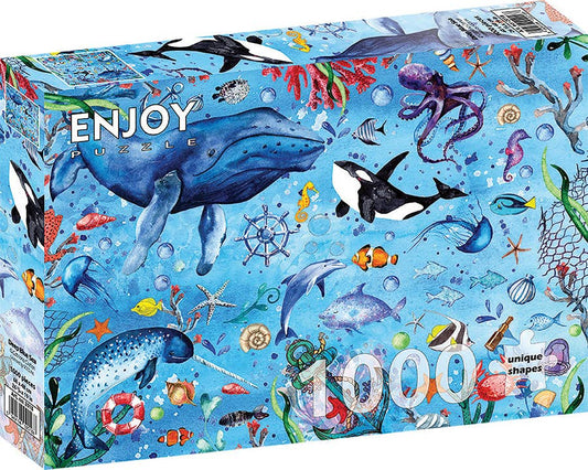 Deep Blue Sea 1000pc Puzzle by Enjoy