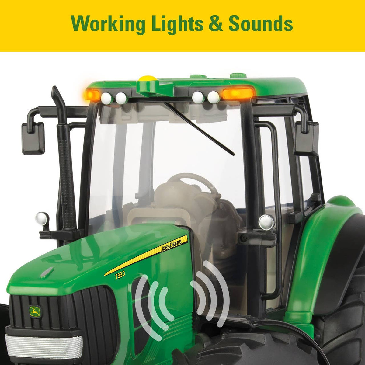 John Deere Big Farm Tractor with Lights & Sounds - 1:16 Scale