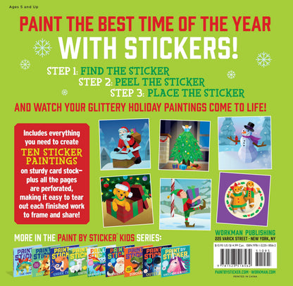 Paint by Sticker Kids: Holly Jolly Christmas – Holiday Sticker Activity Book