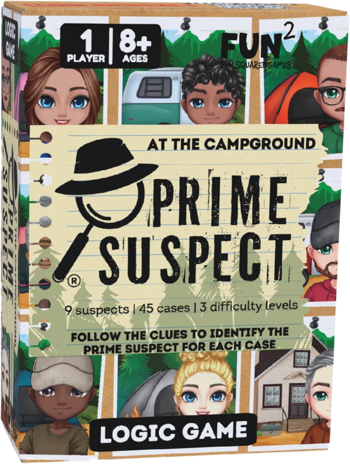Prime Suspect Logic Game -AT THE CAMPGROUND