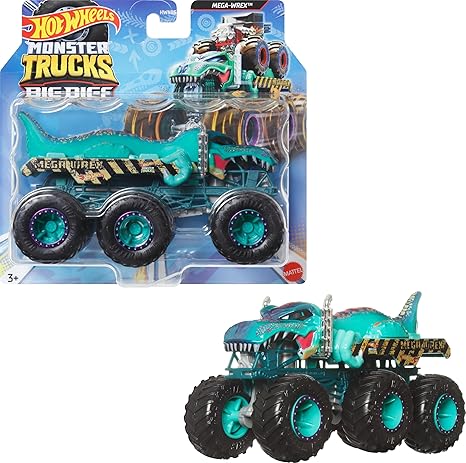 Hot Wheels Monster Trucks BIG RIGS - Assorted 1:64 Scale Die-Cast Toy Truck With 6 Wheels