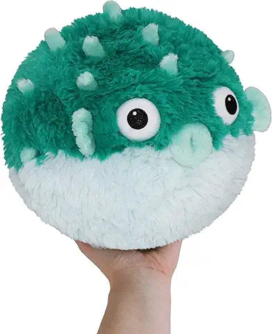 Mini Squishable Teal Pufferfish (7“)