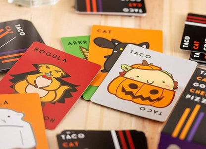 Taco Cat Goat Cheese Pizza Halloween Edition - Card Game