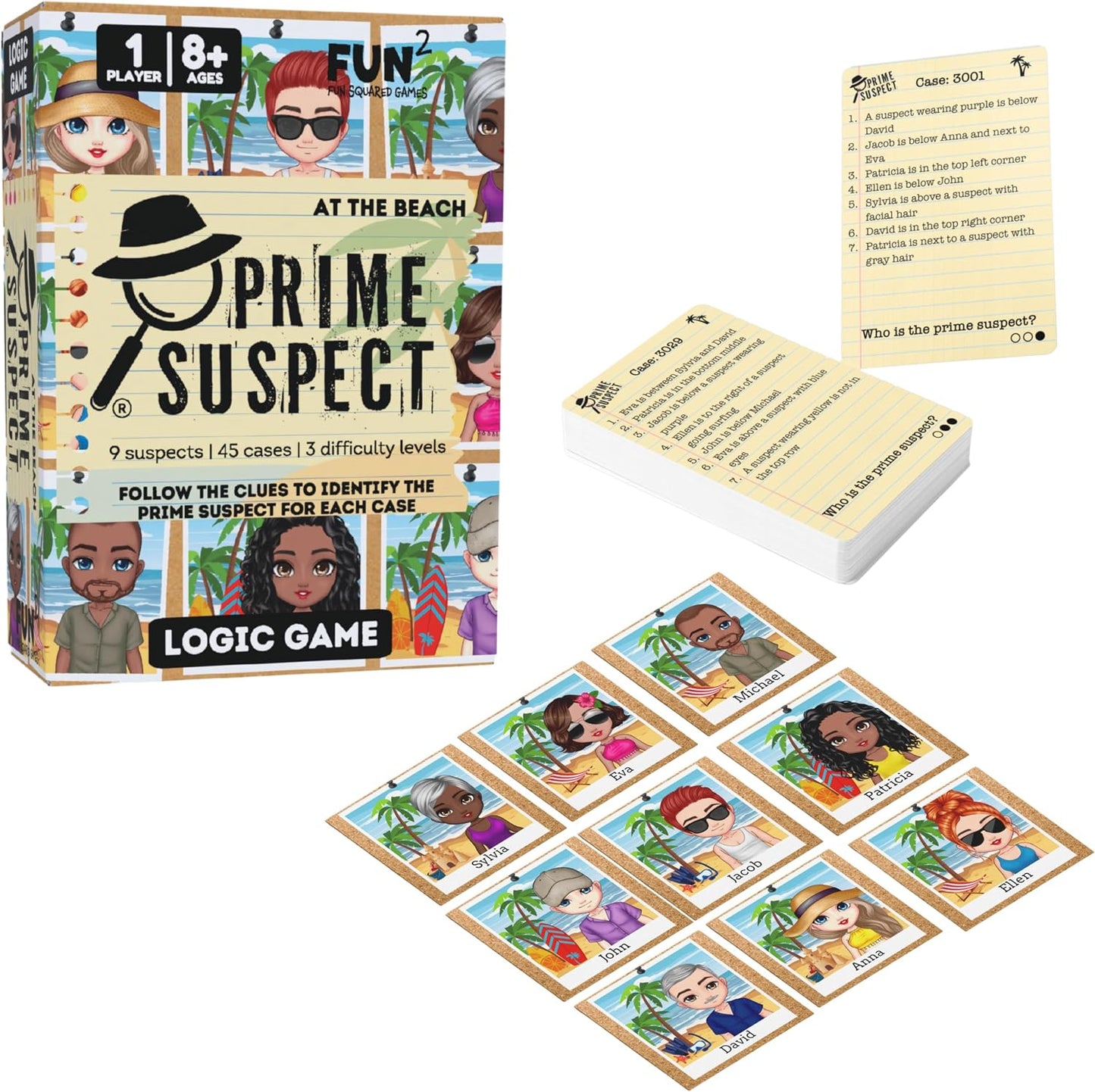 Prime Suspect Logic Game - AT THE BEACH