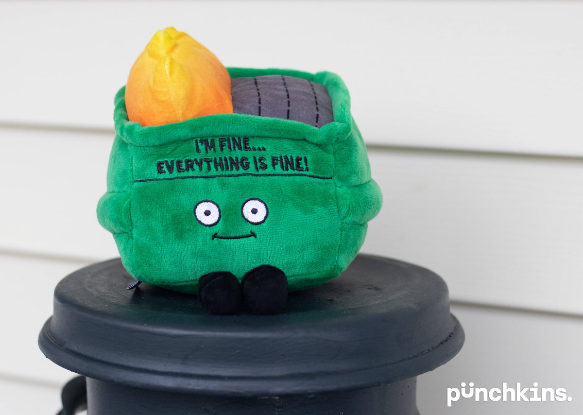 Punchkins “I’m Fine… Everything’s Fine” Dumpster Fire Plush