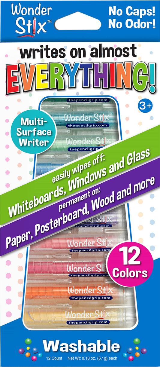 Wonder Stix 12 Pack - Write on Almost Everything!