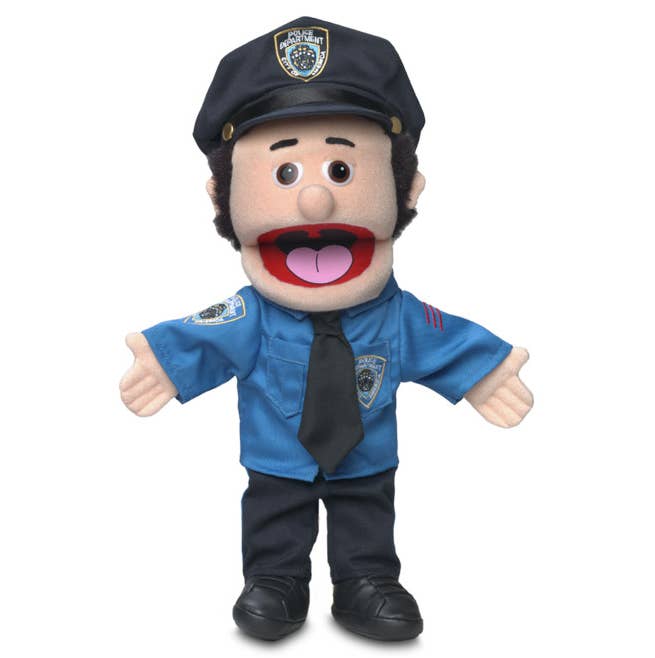 Silly Puppets Policeman, Peach (14")