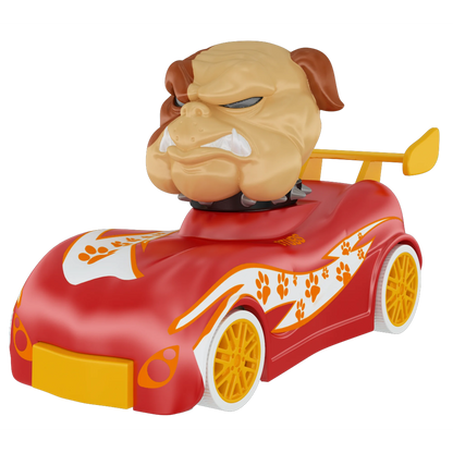 Knuckle-Headz Head Poppin' Car (Bulldog)