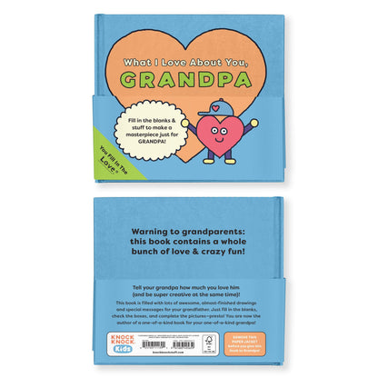 What I Love About You, Grandpa – Fill-in-the-Love Keepsake Book