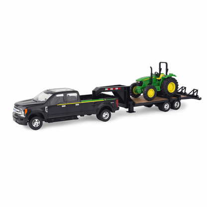 John Deere ERTL Ford F350 Pickup and Tractor Toy Set - 1:32 Scale