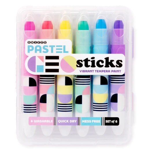 Pastel Geo Sticks - Vibrant Tempera Paint Markers