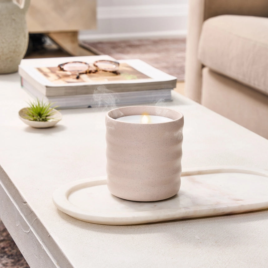 Flameless Candle Diffuser - Bubble (Cream)