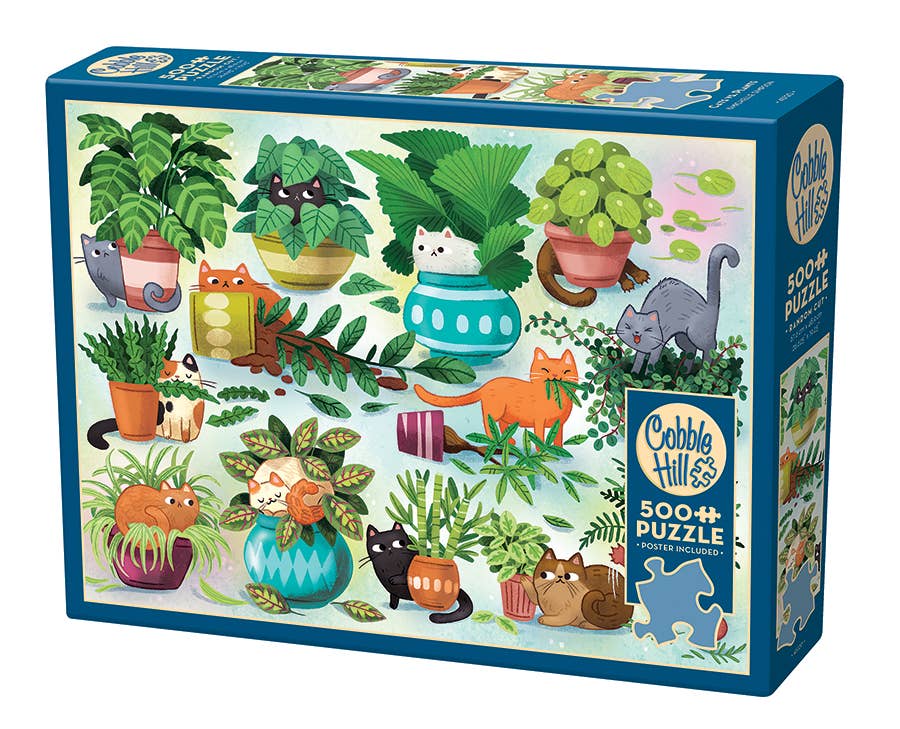 Cats vs Plants - 500 Piece Puzzle