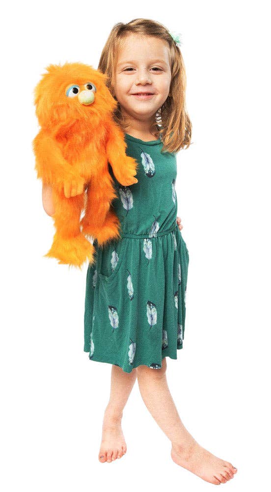 Silly Puppets Monster, Orange (14")