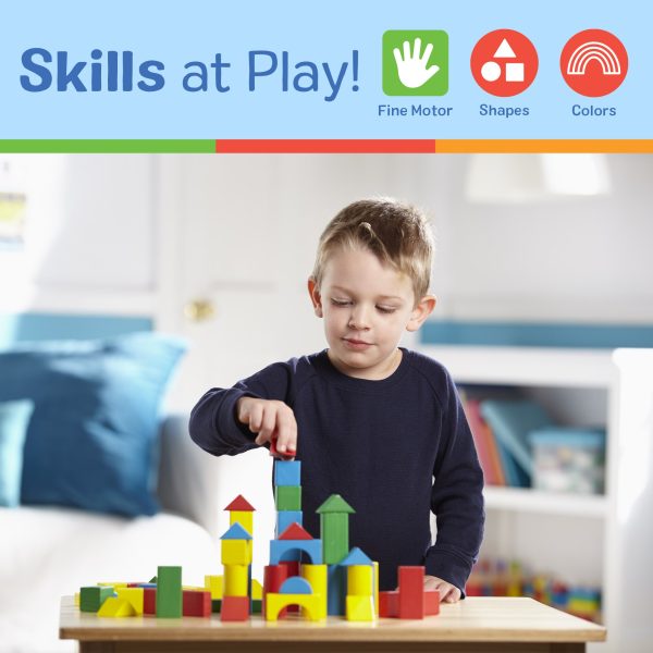 Melissa and Doug - 100 Wood Blocks Set