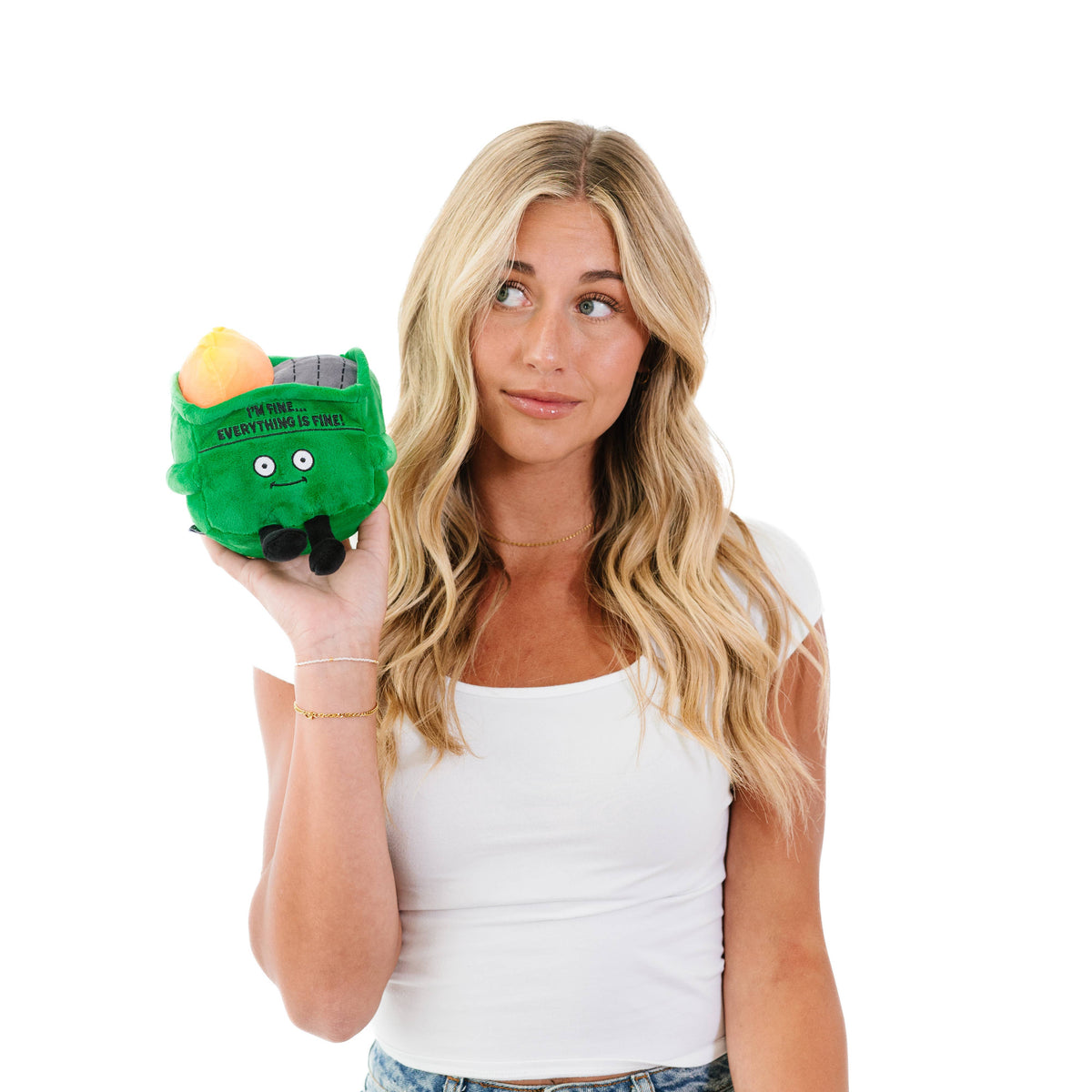 Punchkins “I’m Fine… Everything’s Fine” Dumpster Fire Plush
