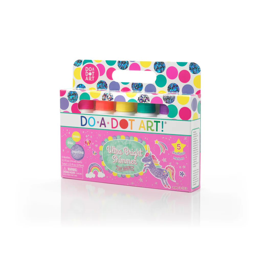 DO•A•DOT ART!  Bright Shimmers Dot Markers  5 PACK