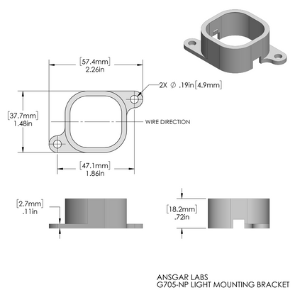 Narrow Profile Mounting Brackets for Govee PRO Permanent Outdoor Lights (H706 H806)