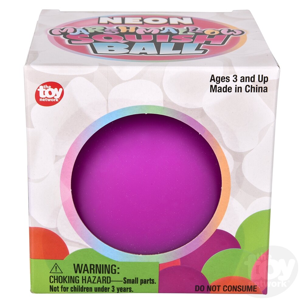 Marshmallow Neon Squishy Ball 3.5"
