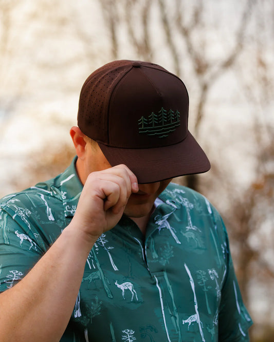 Waggle Original Snapback Hat - Back Pine