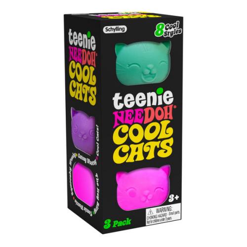 NeeDoh Teenie Cool Cats - 3 Pack