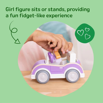 Melissa and Doug - Cheery Lane Car and Play Figure - Purple