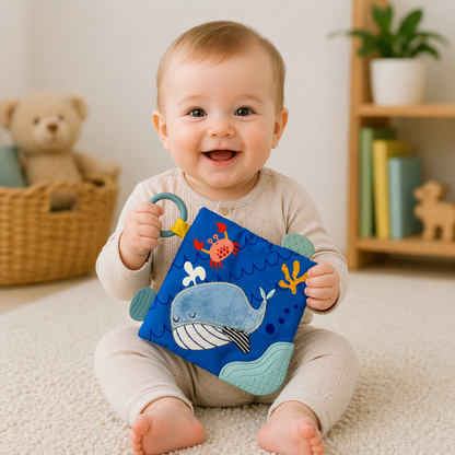 Crinkle Sensory Baby Blankie - Ocean