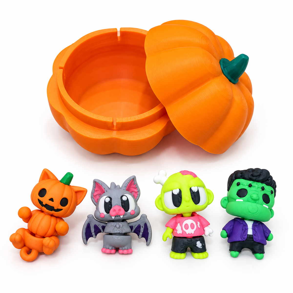 3D Pumpkin Container and 4 Mini-mucks