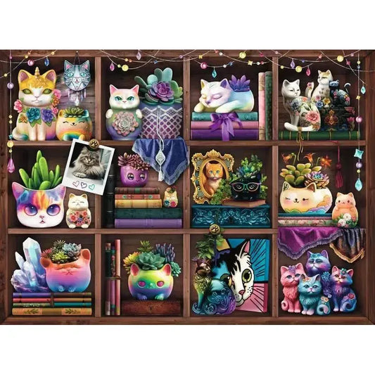 Ravensburger - Cubby Cats and Succulents - 500 Piece Puzzle