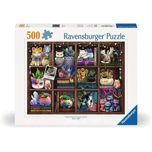 Ravensburger - Cubby Cats and Succulents - 500 Piece Puzzle