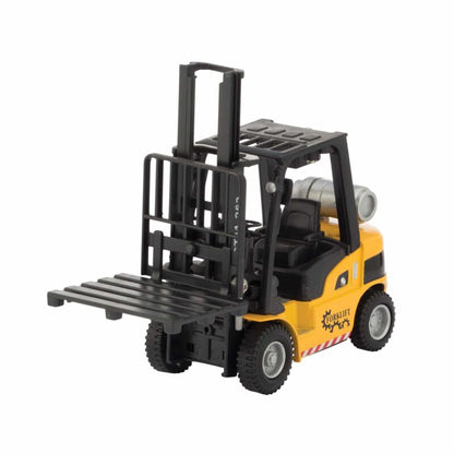 Diecast Forklift – 5.5" Pull-Back Toy with Lights & Sounds