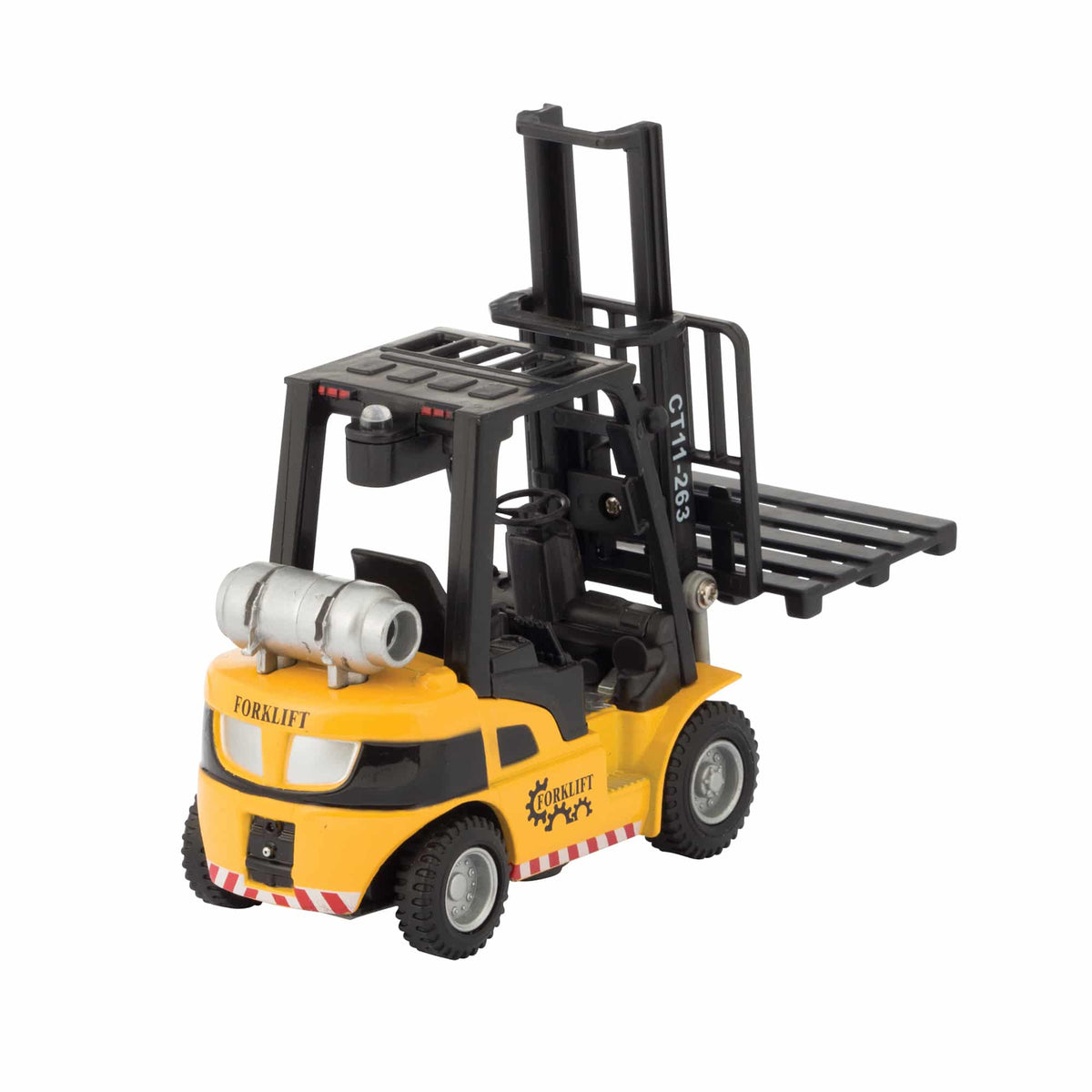 Diecast Forklift – 5.5" Pull-Back Toy with Lights & Sounds