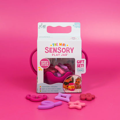 Glo Pals® Mini Sensory Play Jar Gift Set - Pink/Gumdrop