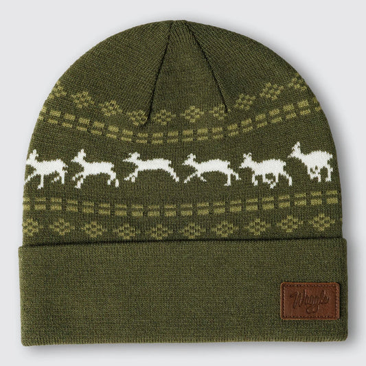 Waggle Wool Beanie - Deer Crossing