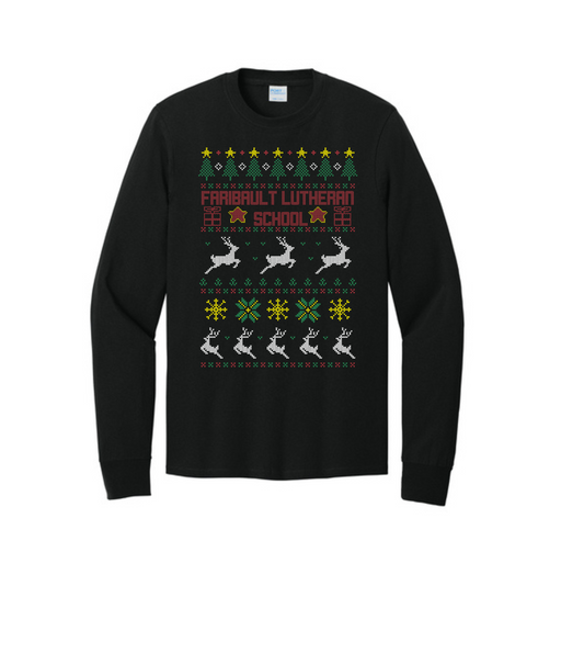 WILDCATS -Christmas LONG SLEEVE tee & Crew Sweatshirt