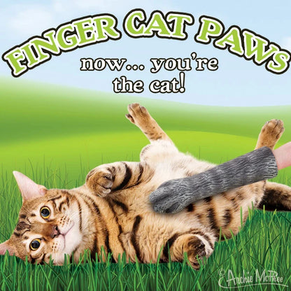 Archie McPhee Finger Cat Paws – Funny Cat Paw Finger Puppet